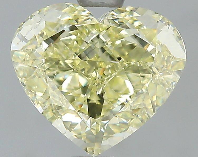 GIA 1.4 Fancy Light Yellow-VS1 Heart Diamond