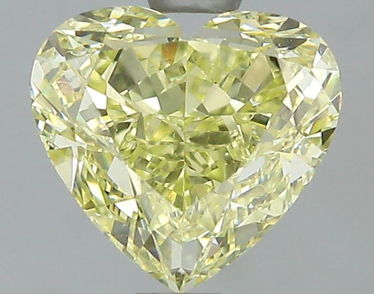GIA 1.27 Fancy Yellow-VS2 Heart Diamond