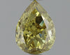GIA 1.01 Fancy Deep Greenish Yellow-SI2 Pear Diamond