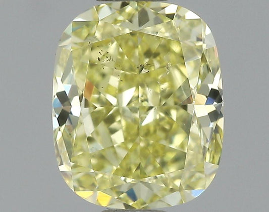 GIA 1.08 Fancy Intense Yellow-SI1 Cushion Diamond