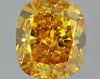 GIA 1.02 Fancy Vivid Orange Yellow-VS1 Cushion Diamond