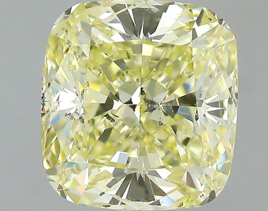 GIA 2.03 Fancy Yellow-SI2 Cushion Diamond