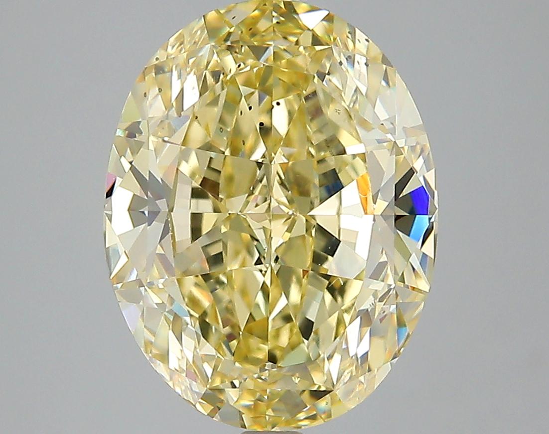 GIA 5.24 Fancy Brownish Yellow-SI1 Oval Diamond