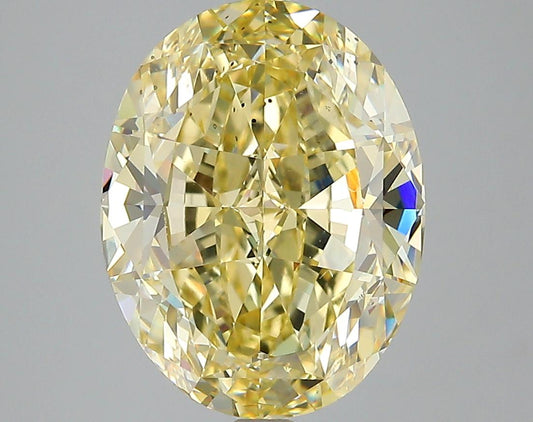 GIA 5.24 Fancy Brownish Yellow-SI1 Oval Diamond