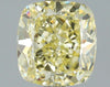 GIA 1.03 Fancy Light Yellow-VVS2 Cushion Diamond
