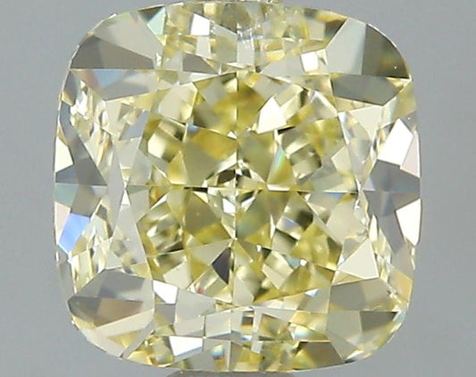 GIA 0.92 Fancy Yellow-IF Cushion Diamond