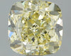 GIA 0.92 Fancy Yellow-IF Cushion Diamond