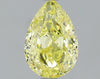 GIA 1.08 Fancy Yellow-I1 Pear Diamond