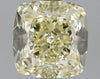 GIA 2.01 Fancy Light Yellow-VVS1 Cushion Diamond