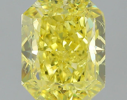 GIA 2.03 Fancy Vivid Yellow-SI2 Radiant Diamond
