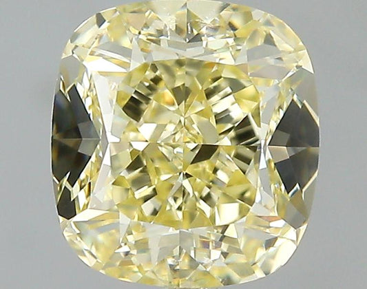 GIA 1.16 Fancy Light Yellow-IF Cushion Diamond