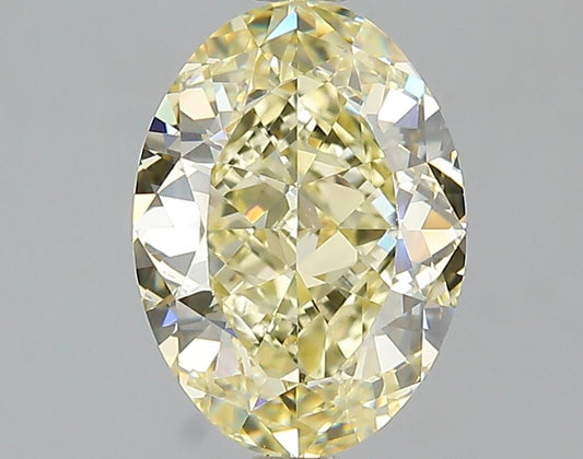 GIA 2.34 Fancy Yellow-VVS1 Oval Diamond