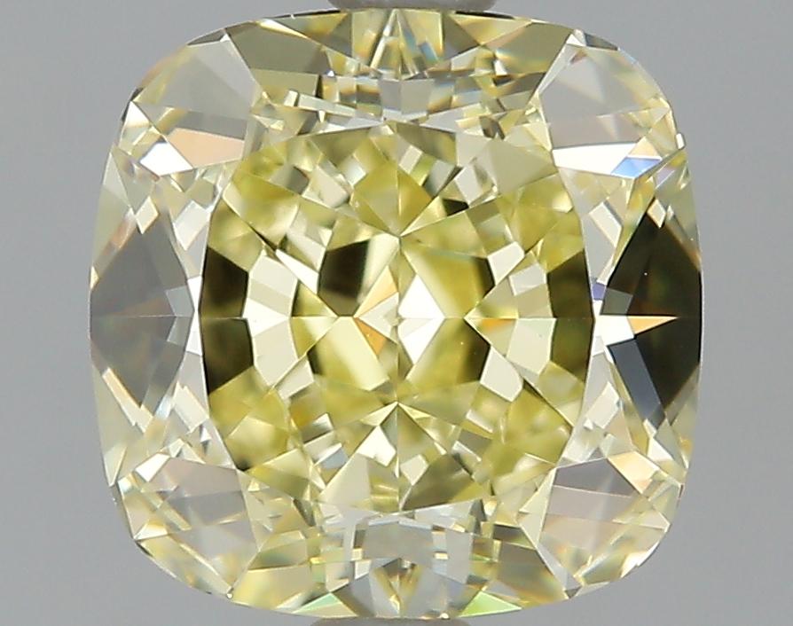GIA 1.86 Fancy Light Yellow-VVS2 Cushion Diamond