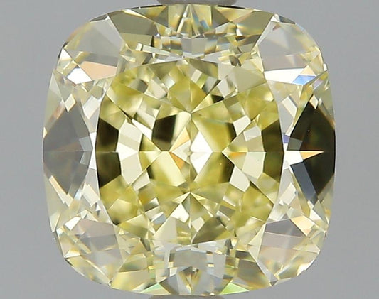 GIA 1.86 Fancy Light Yellow-VVS2 Cushion Diamond