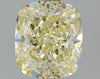 GIA 1.67 Fancy Light Yellow-VVS2 Cushion Diamond