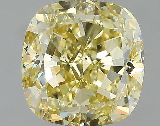 GIA 1.29 Fancy Brownish Yellow-SI1 Cushion Diamond