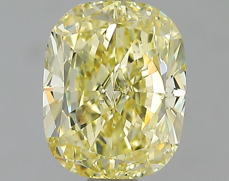 GIA 1.02 Fancy Yellow-SI1 Cushion Diamond