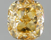 GIA 1.04 Fancy Brownish Orangy Yellow-VS2 Cushion Diamond