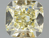 GIA 1.21 Fancy Light Yellow-VVS2 Cushion Diamond