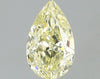 GIA 1.21 Fancy Light Yellow-VVS2 Pear Diamond