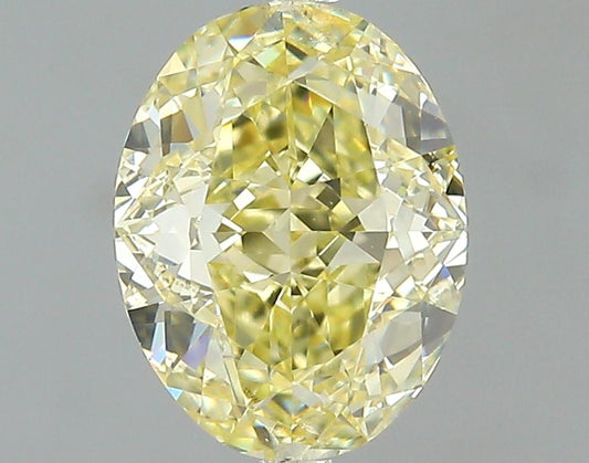 GIA 1.14 Fancy Yellow-VVS1 Oval Diamond