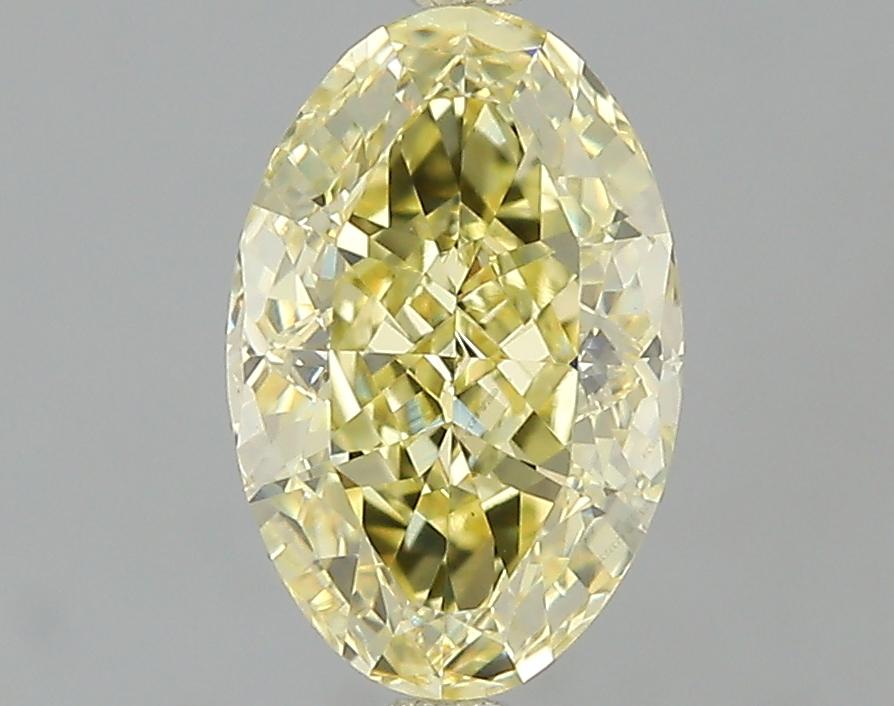 GIA 1 Fancy Yellow-VS1 Oval Diamond