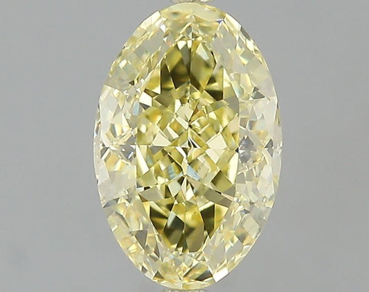 GIA 1 Fancy Yellow-VS1 Oval Diamond