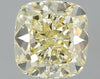 GIA 1.11 Fancy Light Yellow-IF Cushion Diamond