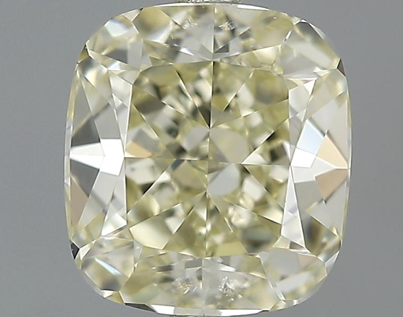 GIA 0.93 Fancy Light Yellow-VVS2 Cushion Diamond