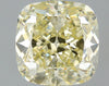 GIA 2.02 Fancy Light Yellow-VVS2 Cushion Diamond