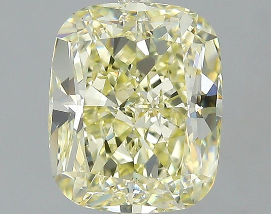 GIA 1.71 Fancy Light Yellow-VS1 Cushion Diamond
