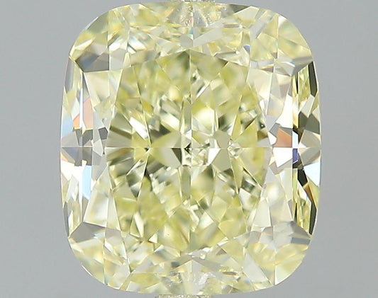GIA 1.73 Fancy Light Yellow-VS1 Cushion Diamond