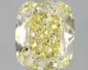 GIA 1.01 Fancy Light Yellow-VVS2 Cushion Diamond