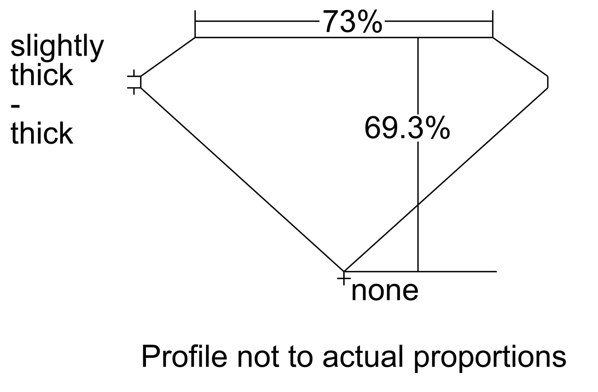 GIA 0.45 J-VS2 Radiant Diamond