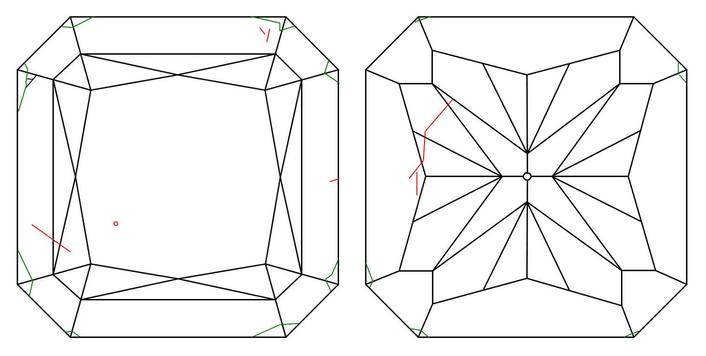 GIA 0.51 Fancy Yellow-VS2 Radiant Diamond