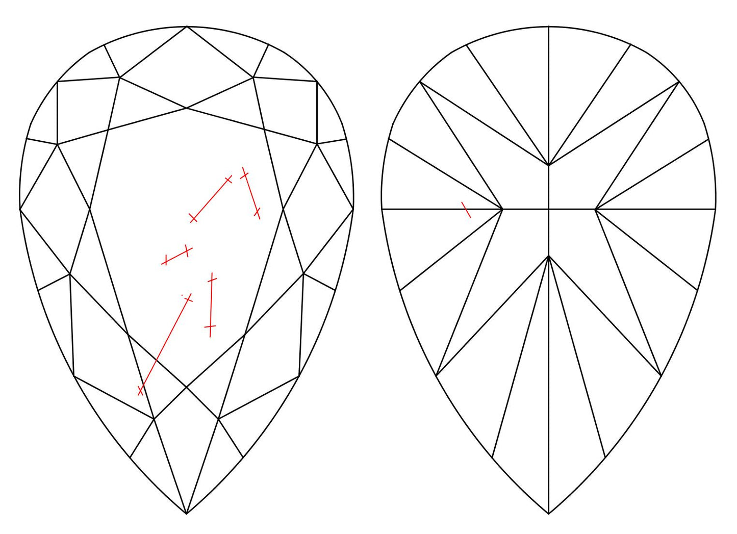 GIA 1.05 E-SI2 Pear Diamond