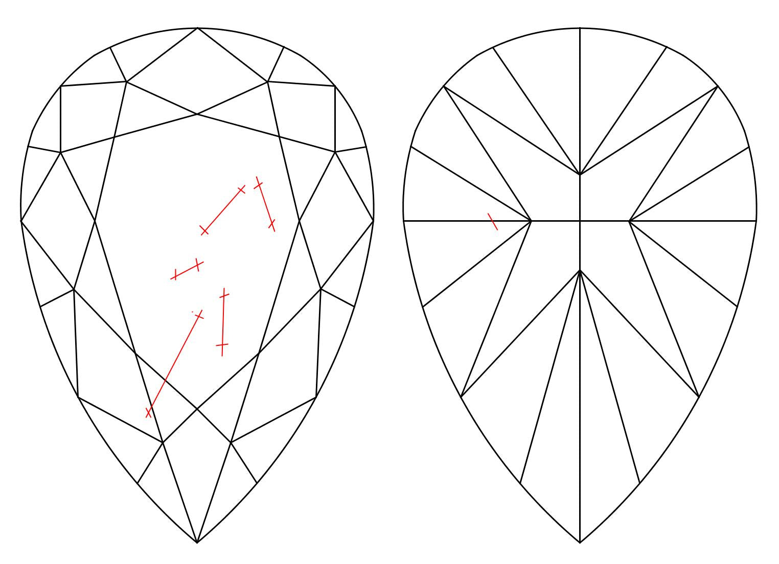 GIA 1.05 E-SI2 Pear Diamond