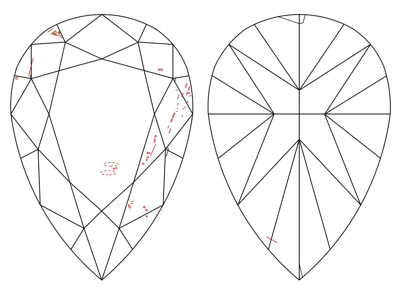 GIA 1.12 U-V-SI1 Pear Diamond