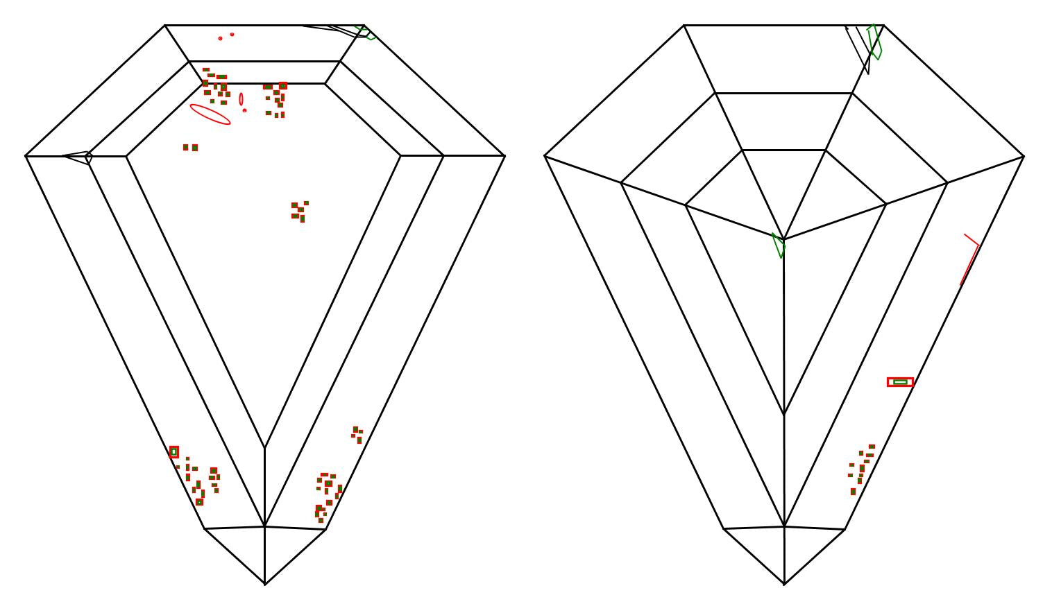 GIA 0.5 Fancy Gray Green-SI1 Shield Diamond