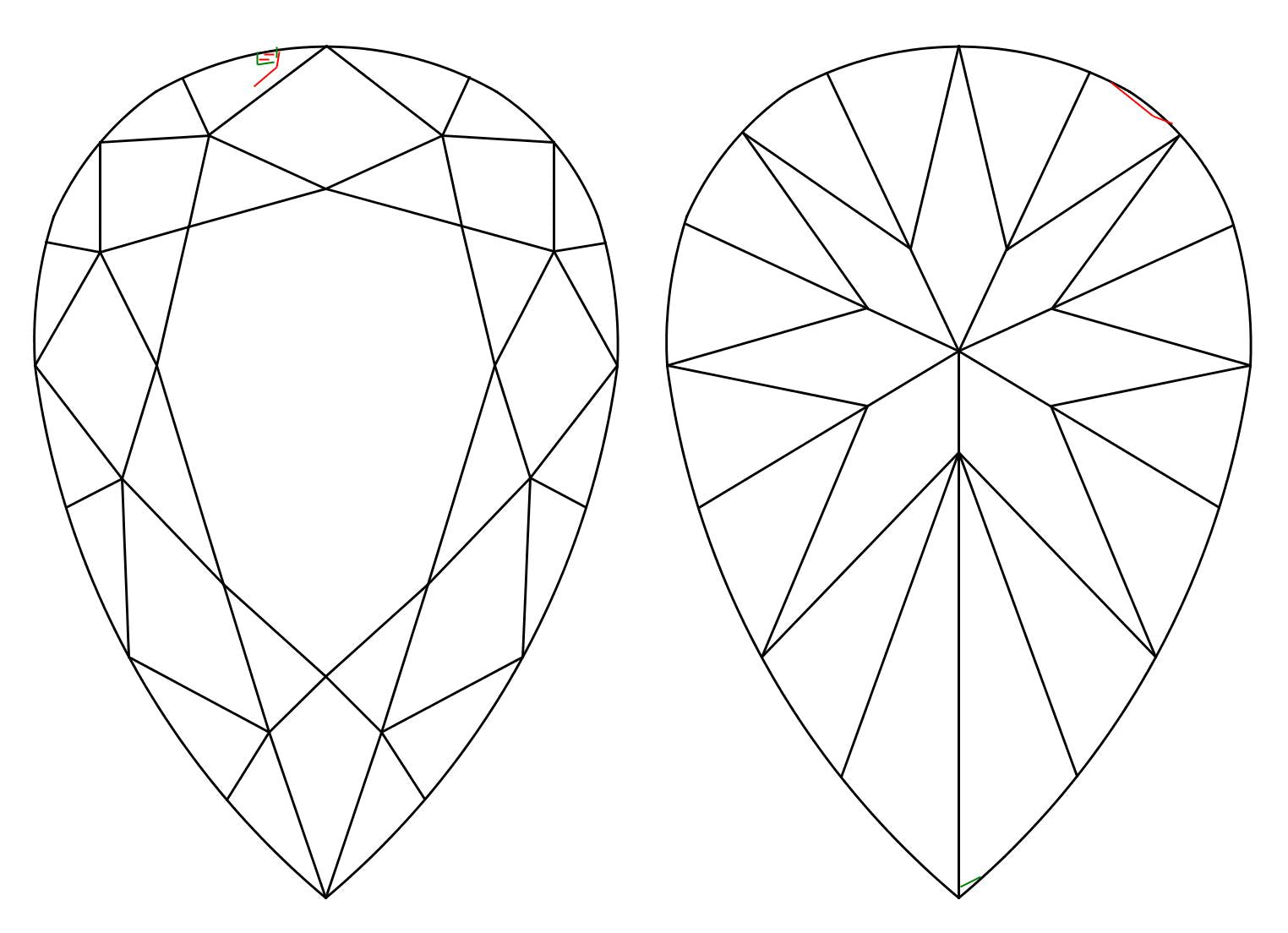 GIA 0.32 Faint Pink-VS1 Pear Diamond