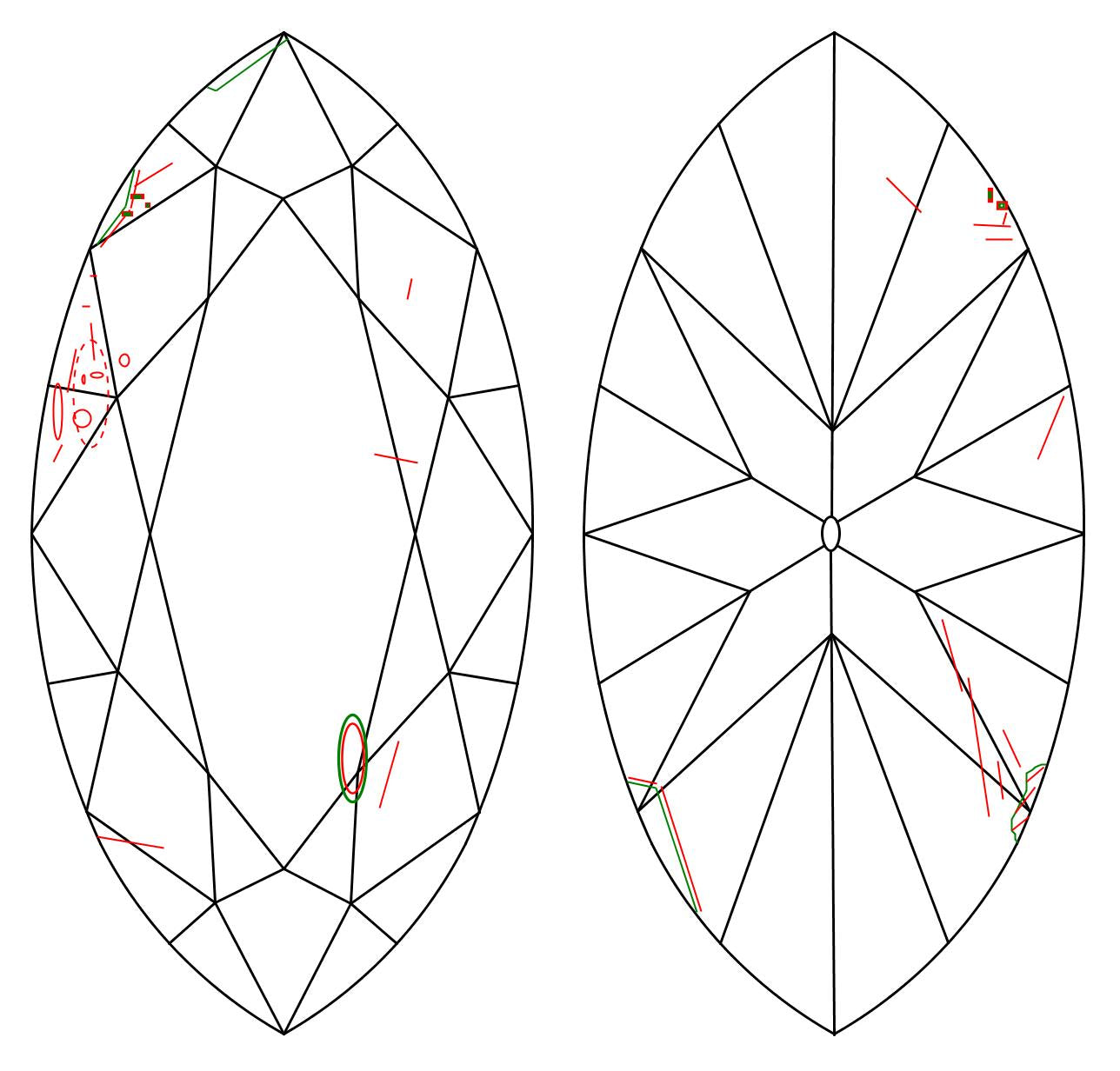 GIA 0.25 Faint Pink-I1 Marquise Diamond