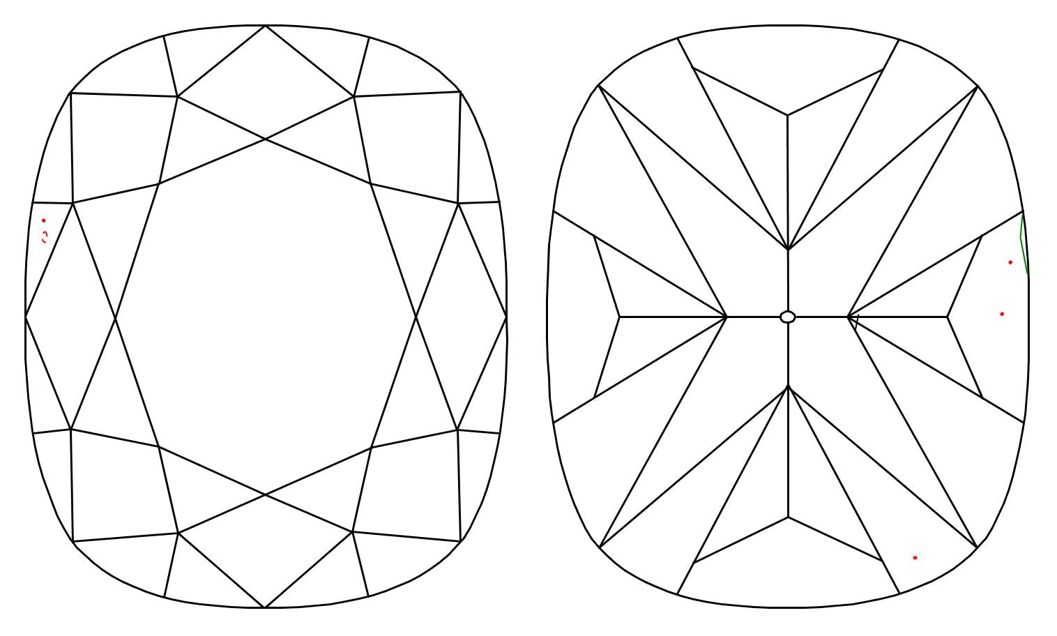 GIA 1.02 D-VVS2 Cushion Diamond
