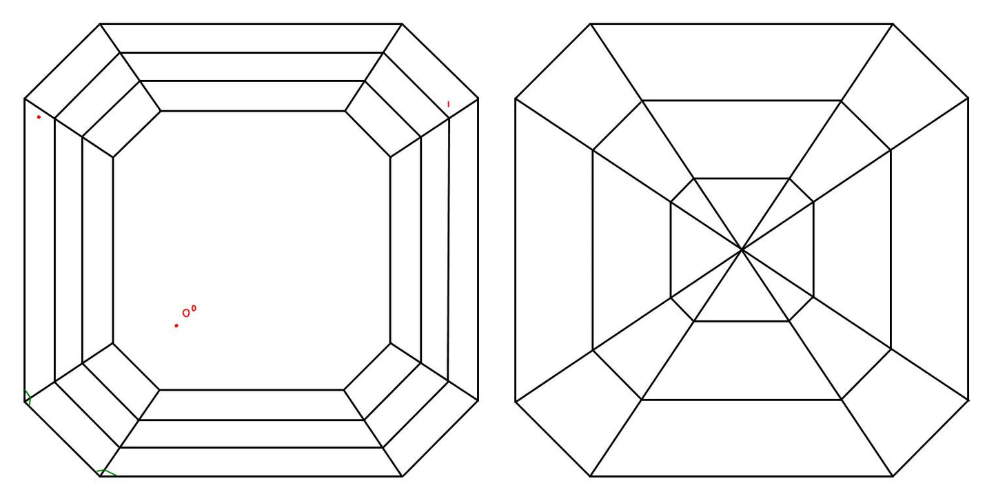 GIA 1.01 D-VS1 Asscher Diamond