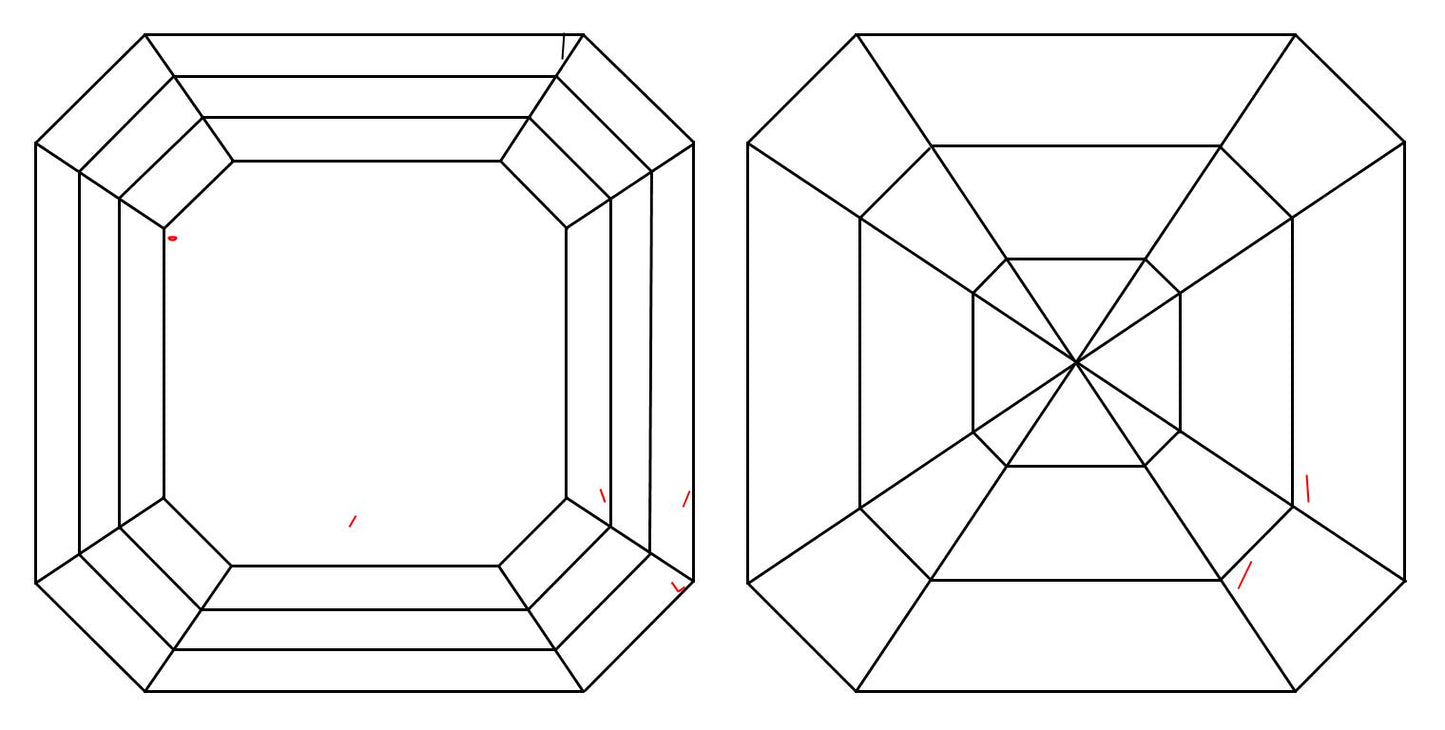 GIA 1.02 E-VS1 Asscher Diamond