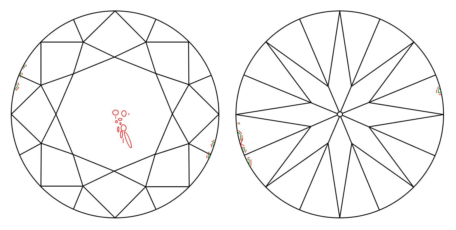 GIA 1 D-SI2 Round Diamond