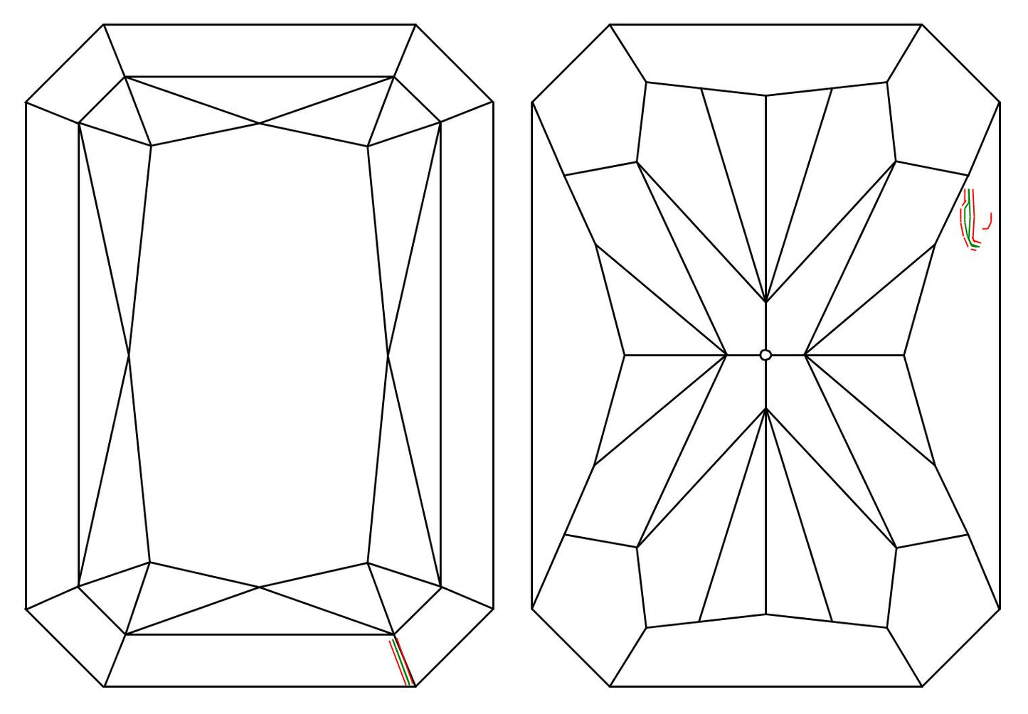 GIA 1.01 D-VS2 Radiant Diamond