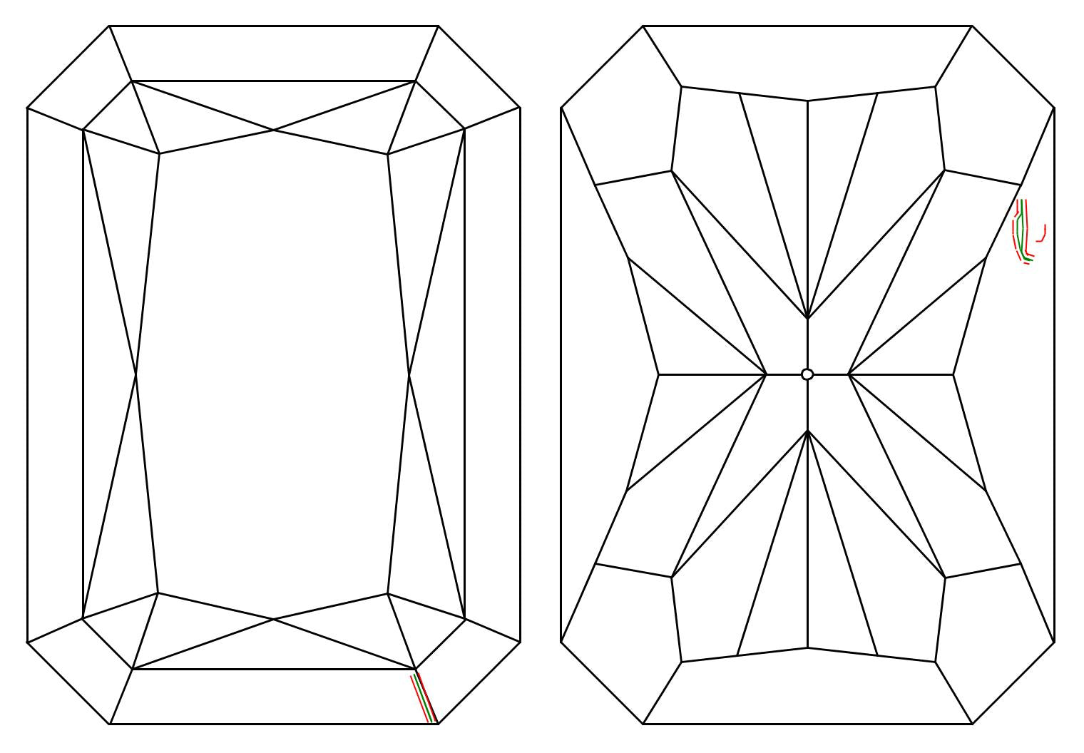 GIA 1.01 D-VS2 Radiant Diamond