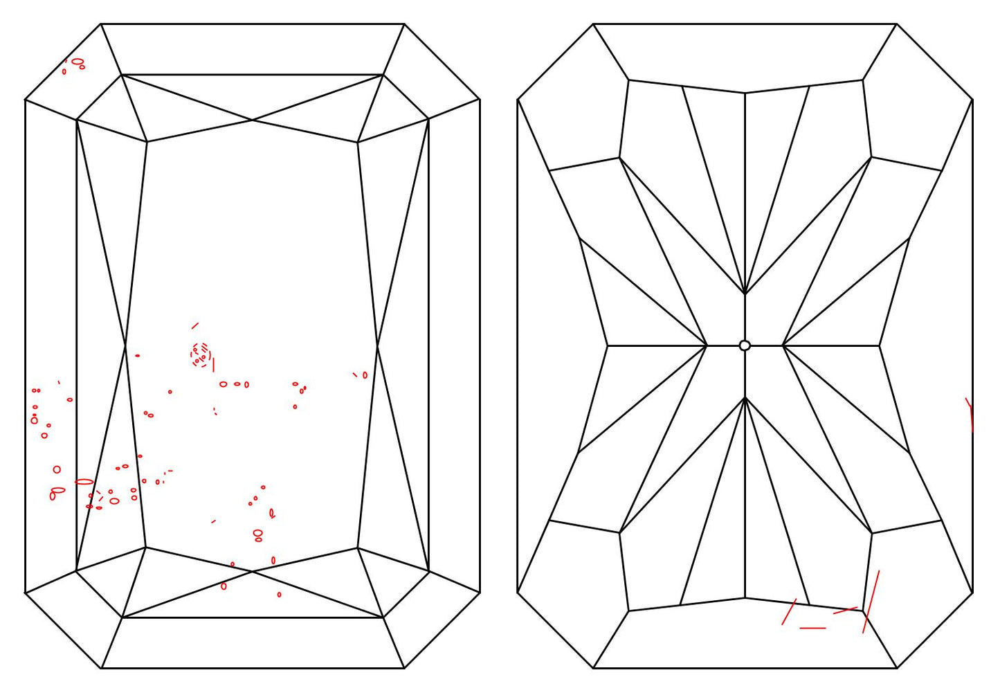 GIA 1.01 D-SI1 Radiant Diamond