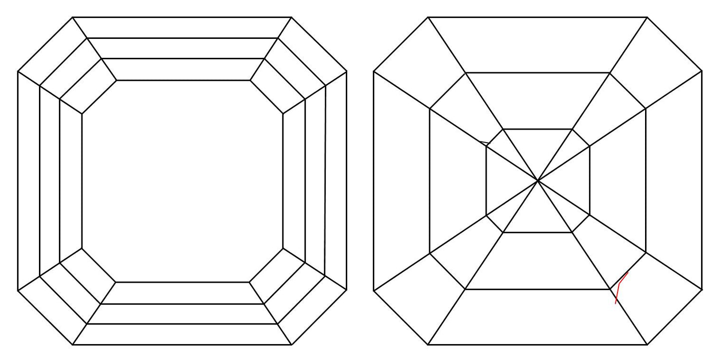 GIA 1.02 F-VS1 Asscher Diamond