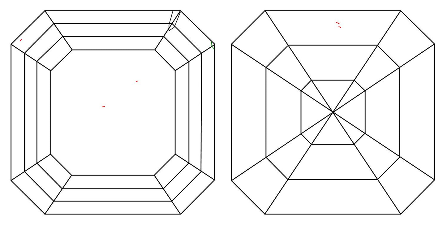 GIA 1 F-VS1 Asscher Diamond